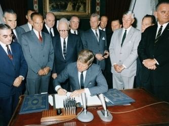Partial Nuclear Test Ban Treaty Nuclear TestBan Treaty Cold War HISTORYcom