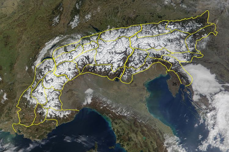 Partizione delle Alpi