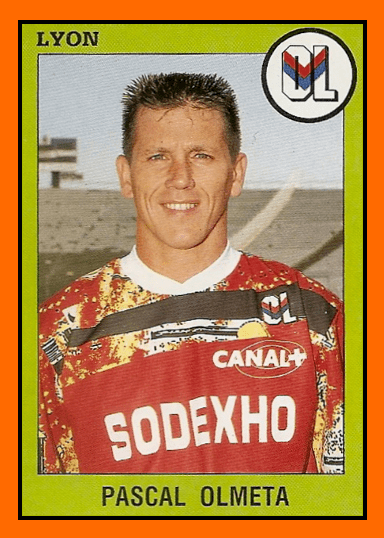 Pascal Olmeta Old School Panini Le jour o Olmeta s39est fait cracher