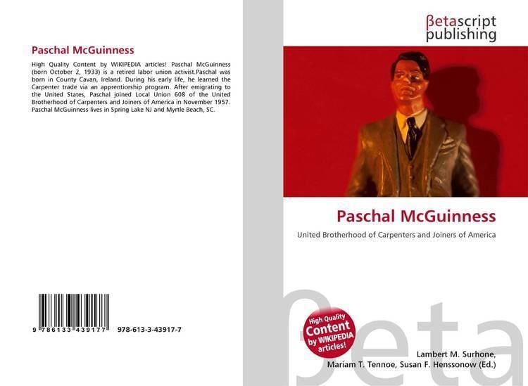 Paschal McGuinness Paschal McGuinness 9786133439177 6133439173 9786133439177