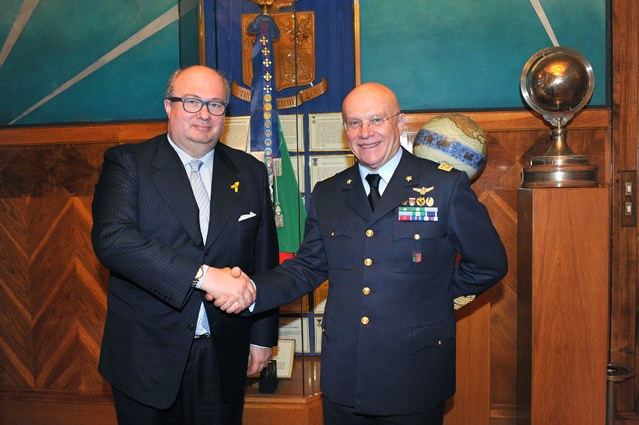 Pasquale Preziosa Incontro con il Capo di Stato Maggiore dell39Aeronautica Gen SA