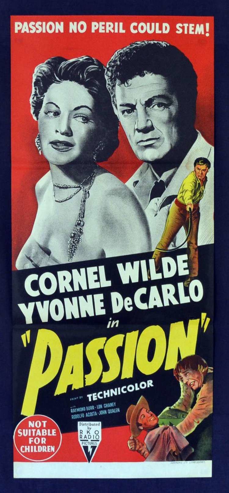Passion (1954 film) All About Movies Passion 1954 Daybill movie poster RKO Cornel