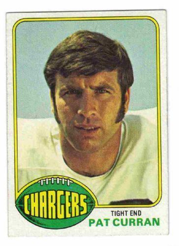 Pat Curran (American football) SAN DIEGO CHARGERS Pat Curran 337 Topps 1976 NFL American Football
