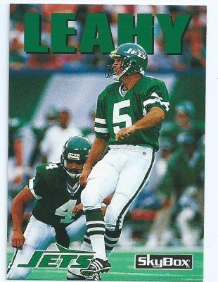 Pat Leahy (American football) NEW YORK JETS Pat Leahy 169 SKYBOX Impact 1992 NFL American