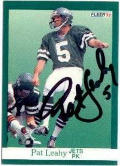 Pat Leahy (American football) Pat Leahy Autographed Football Cards