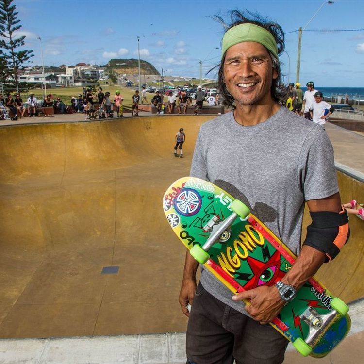 Pat Ngoho Skateboarder in action in Newcastle in NSW ABC News