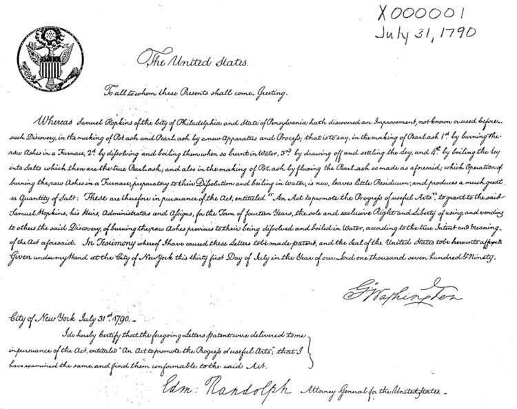 Patent Act of 1790