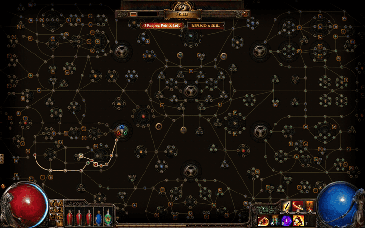 Path of Exile This is the skill tree from Path of Exile and one of the many