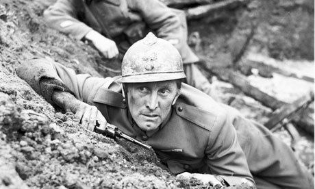 Paths of Glory movie scenes Kirk Douglas in Paths of Glory the 1957 film about the first world war by Stanley Kubrick PR