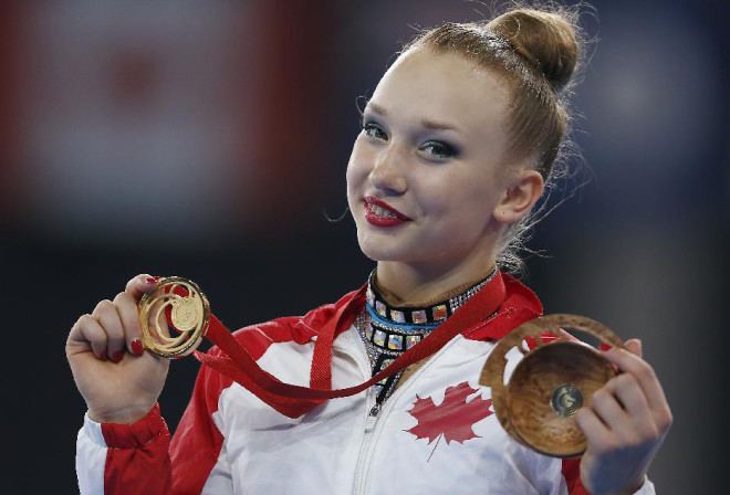 Patricia Bezzoubenko Canada39s Bezzoubenko captures second rhythmic gymnastics