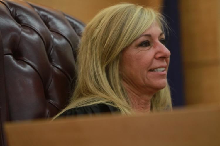 Patricia DiMango Brooklyn Judge Patricia DiMango breaks from clearing Bronx court