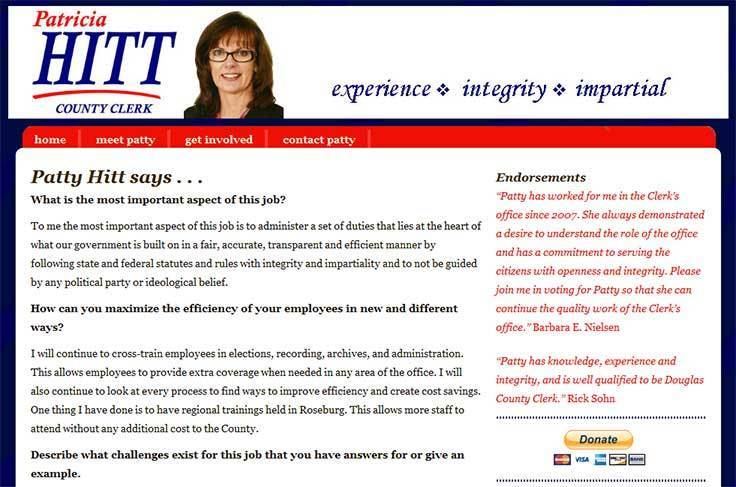 Patricia Hitt Patricia Hitt for County Clerk Solo Web Solutions