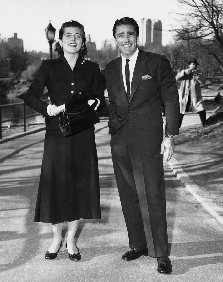 Patricia Kennedy Lawford Patricia Kennedy And Peter Lawford Canvas Print Canvas Art by