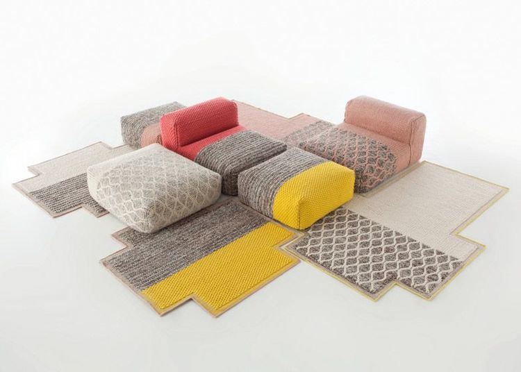 Patricia Urquiola Multifunctional Poufs Modern Furniture and Storage for Small Spaces