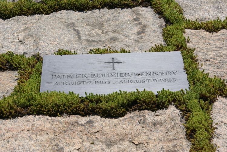 Patrick Bouvier Kennedy's gravestone in Arlington National Cemetery