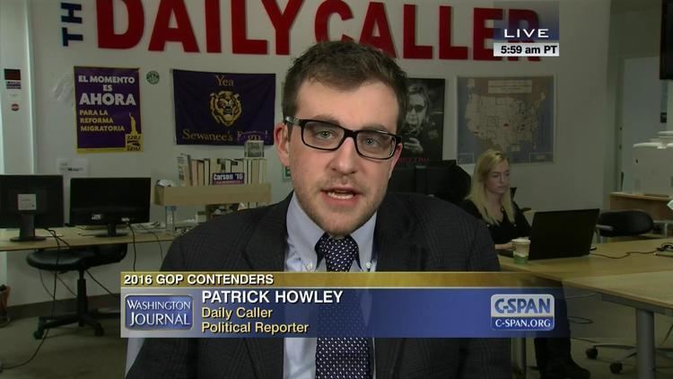 Patrick Howley Washington Journal Daily Caller Political Reporter Patrick Howley