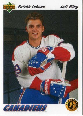 Patrick Lebeau MONTREAL CANADIENS Patrick Lebeau 453 Rookie Card UPPER DECK 1991