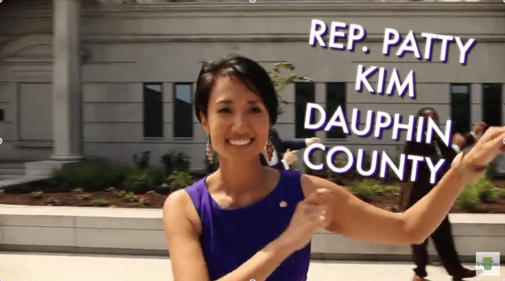 Patty Kim (politician) Pa House Dems Whip and NaeNae for budget awareness WPMT FOX43