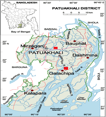 Patuakhali District Problems in Adaptation to Climate Change Effects on Coastal
