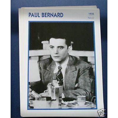 Paul Bernard (actor) Paul bernard French Actor ess trade card on eBid United Kingdom