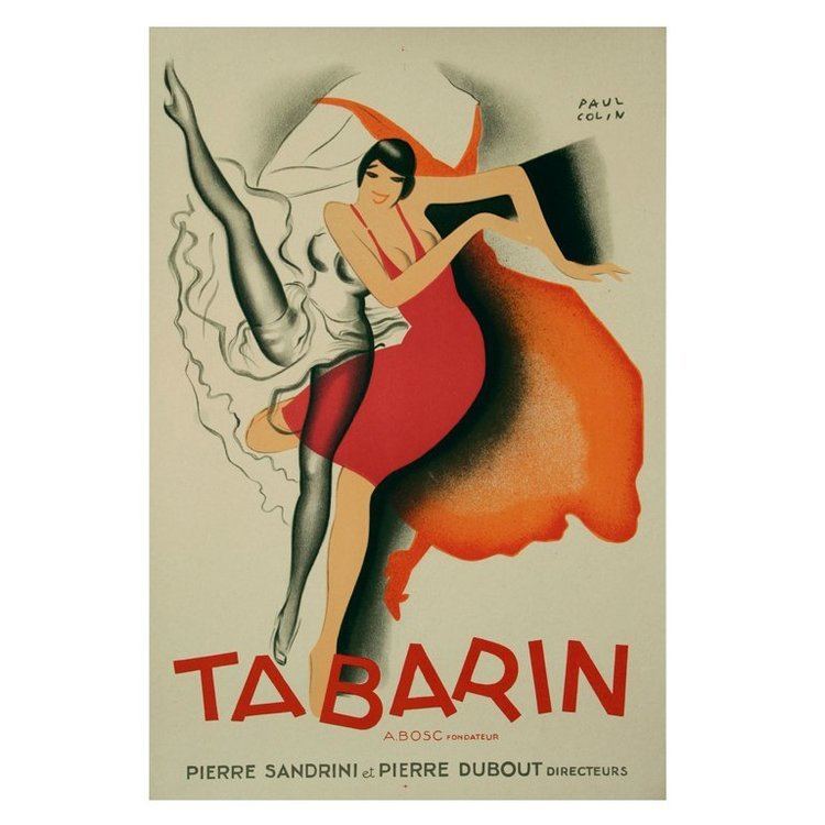 Paul Colin (artist) Original French Art Deco Period Poster by Paul Colin at