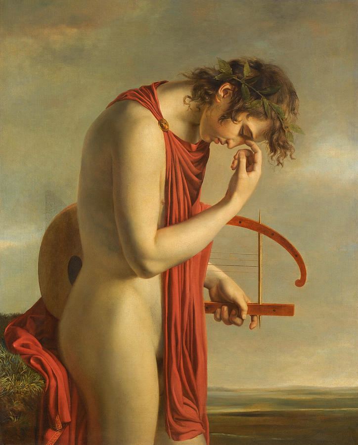 Paul Duqueylar Orpheus Painting by Attributed to Paul Duqueylar