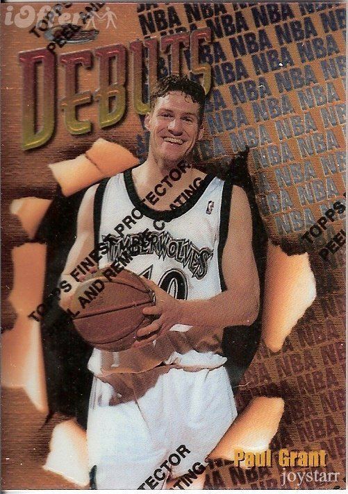 Paul Grant (basketball) 199798 Finest 120 Paul Grant RC Rookie Basketball for sale