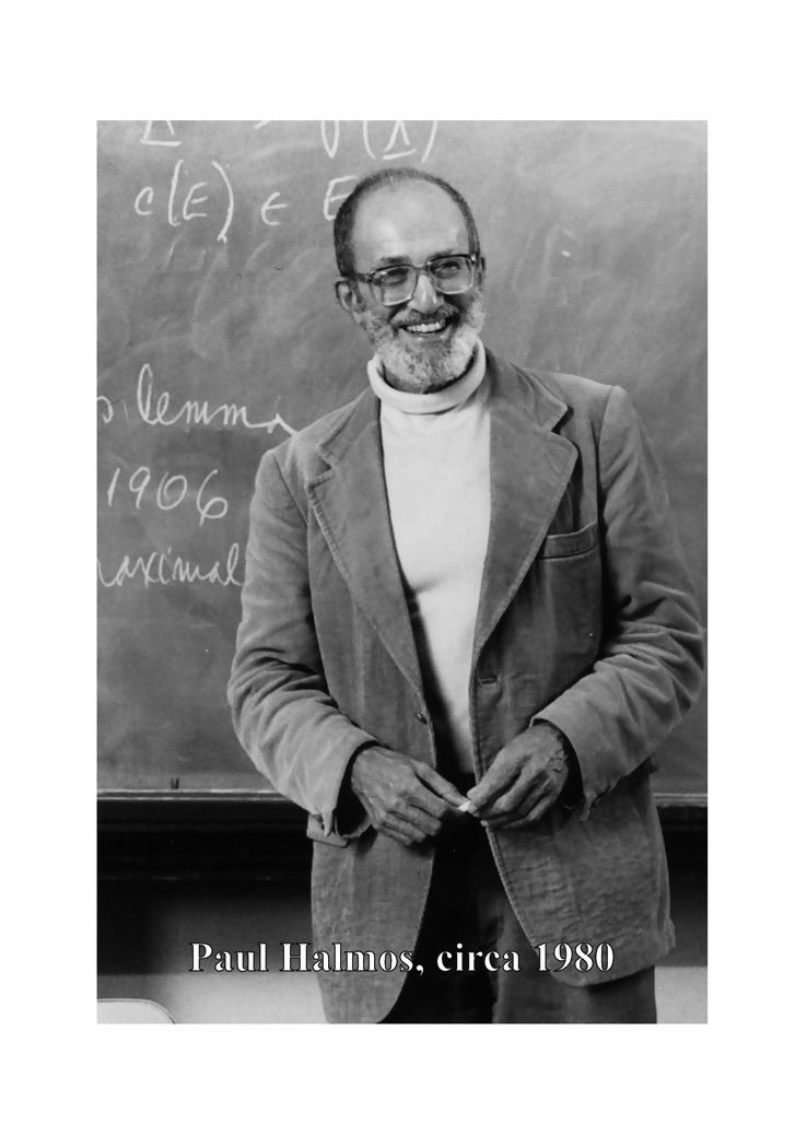 Paul Halmos Paul Halmos Expositor Par Excellence Springer