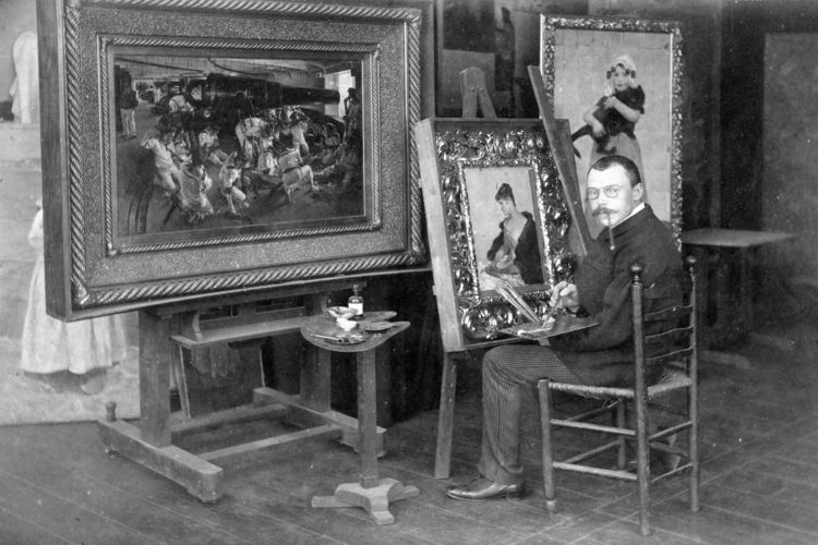 Paul Hoecker FilePaul HoeckerAtelier in Oberlangenau1900jpg Wikimedia Commons