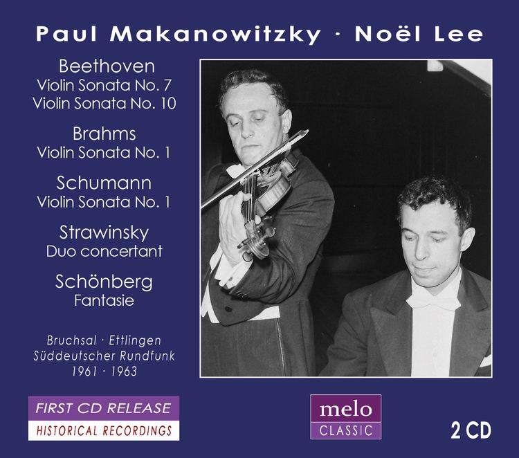 Paul Makanowitzky PAUL MAKANOWITZKY plays Beethoven Brahms Schumann Stravinsky