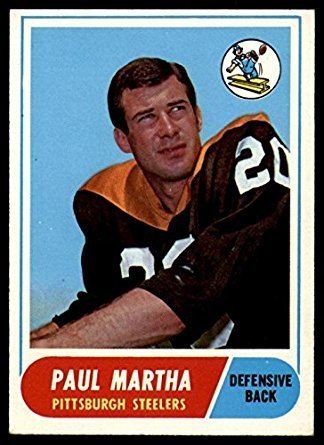 Paul Martha Amazoncom Football NFL 1968 Topps 111 Paul Martha ExMint RC