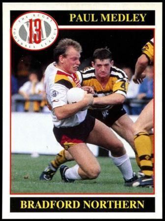 Paul Medley Paul Medley 21 Merlin Rugby Football League 1991 Trade Card C247