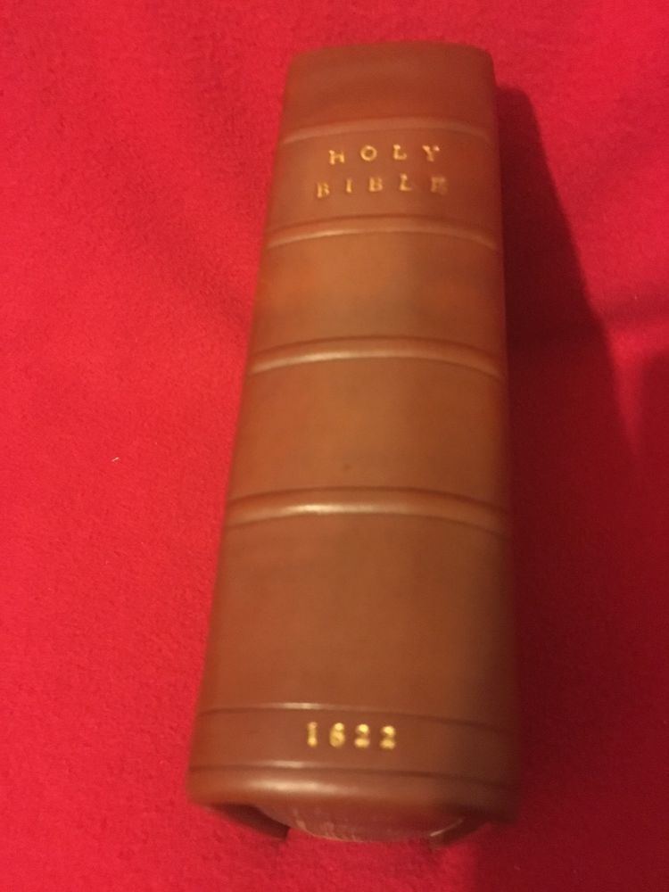 Paul Neile SIR PAUL NEILE 1622 KJV Family Bible Signed Birth Records BRITISH