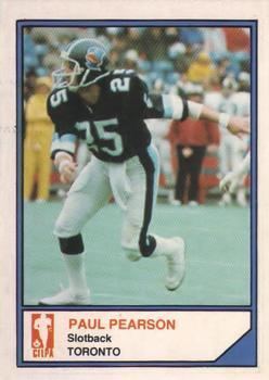 Paul Pearson (Canadian football) Paul Pearson Gallery The Trading Card Database