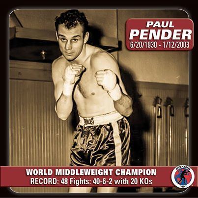 Paul Pender Paul Pender W 15 Terry Downes