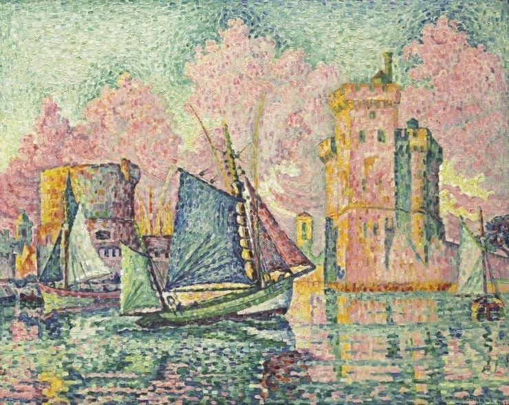 Image result for giclee painting: signac's tuna boat entering the port of la rochelle,