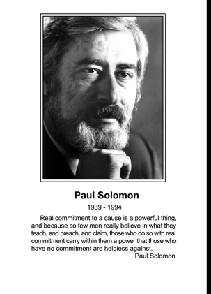 Paul Solomon The Solomon Keys Quotes from the Teachings of Paul Solomon
