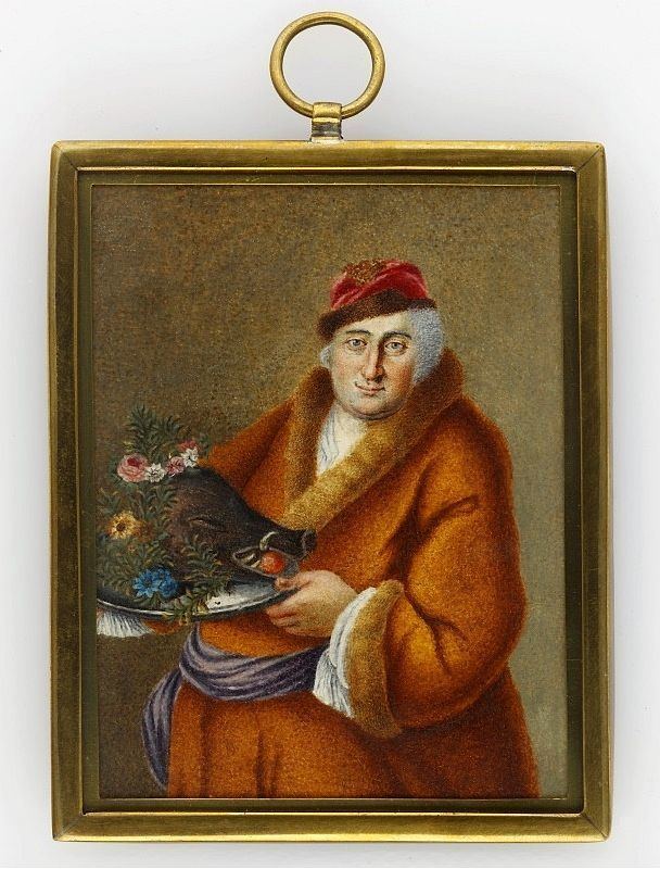 Paul Tremo Miniature of Royal Cook Paul Tremo Tremeau by Anonymous 17601775