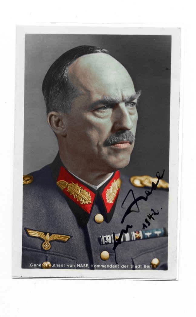 Paul von Hase Third Reich Color Pictures Generalleutnant Paul von Hase