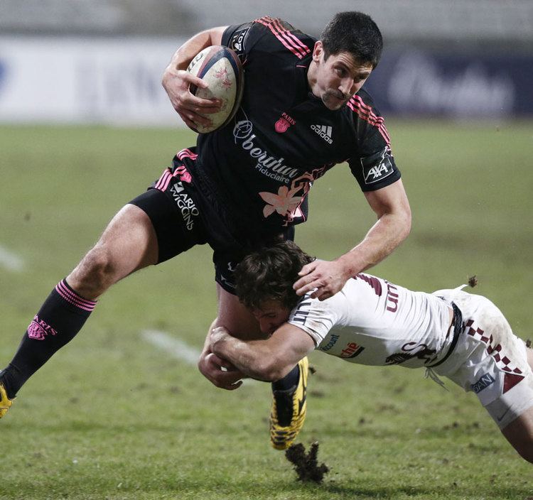 Paul Williams (rugby union) Stade Francais Paul Williams tries to keep his balance Rugby