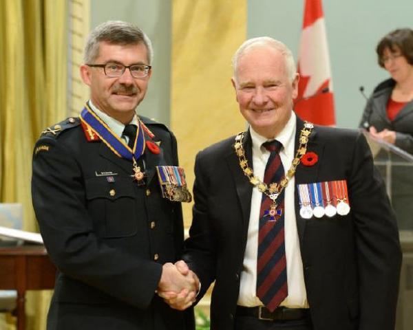 Paul Wynnyk Order of Military Merit 7 Nov 2014 Canadian Military Engineers