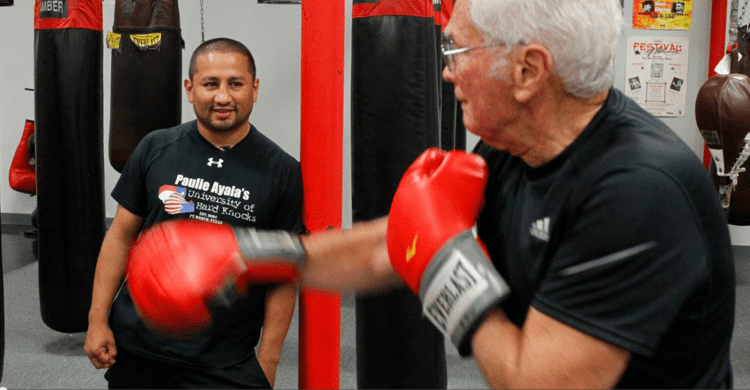 Paulie Ayala Fighting Parkinsons through noncontact boxing workouts Punching