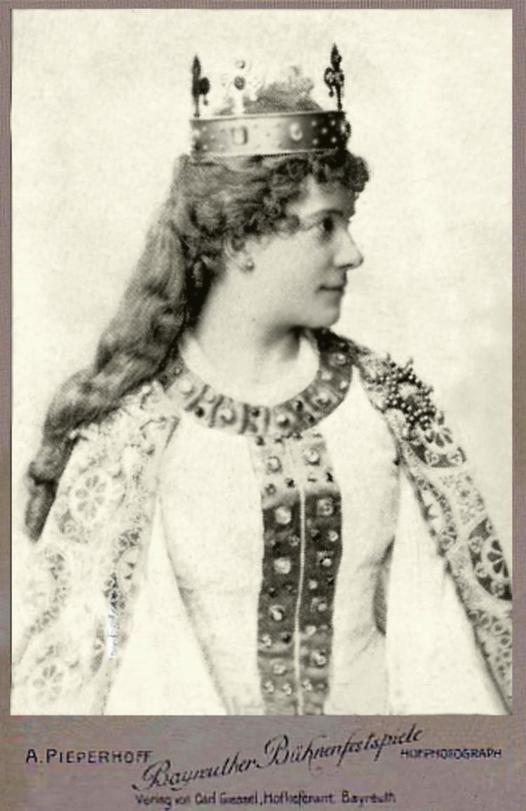 Pauline de Ahna Pauline de Ahna 1894 Elisabeth in Tannhauser Wife to Richard