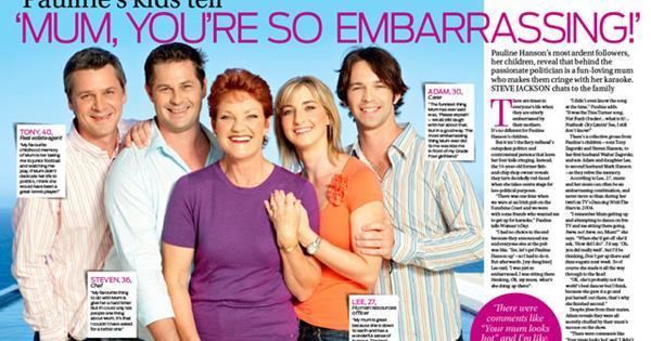 Pauline Hanson Pauline Hansons kids reveal Mum is so embarrassing Now To Love