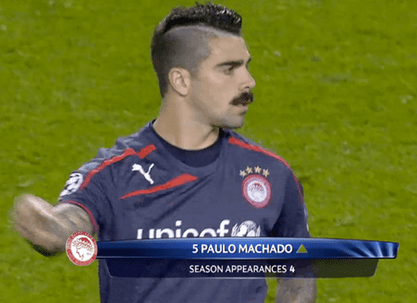 Paulo Machado Horror Hair Olympiakos39 Paulo Machado Besmirches His