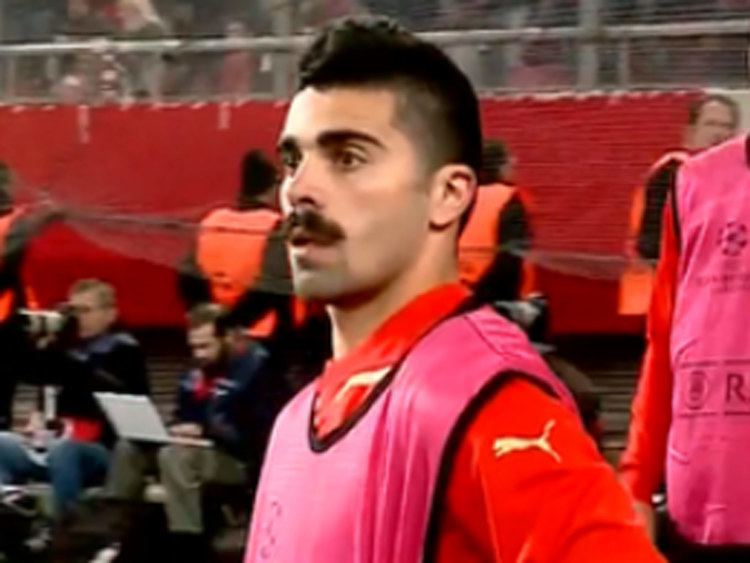 Paulo Machado The best facial hair in sport Olympiakos midfielder Paulo Machado