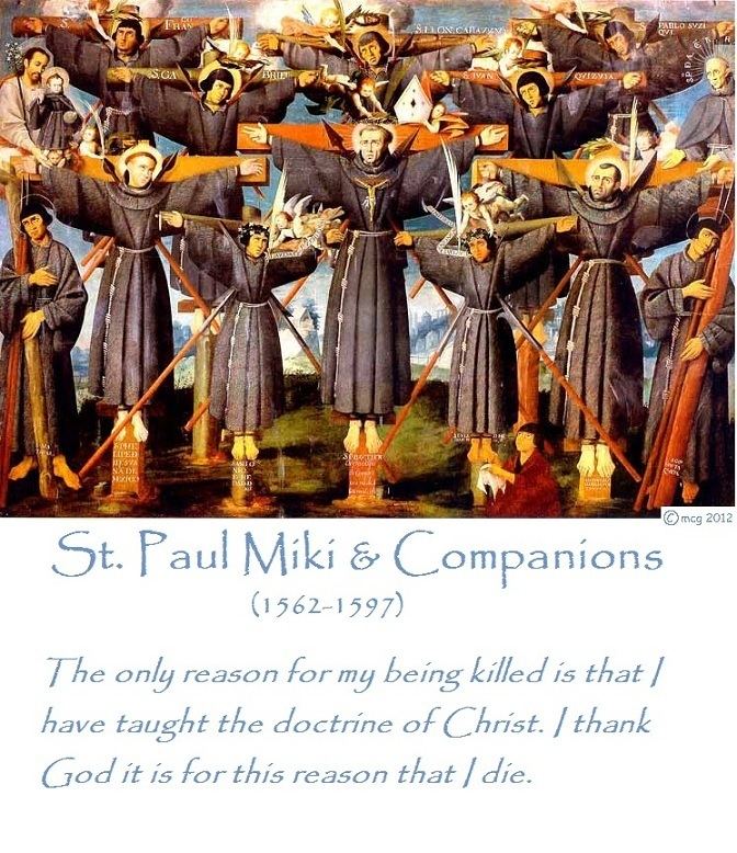 Paulo Miki Feast Day St Paul Miki and Companions martyrs By Hand With Heart