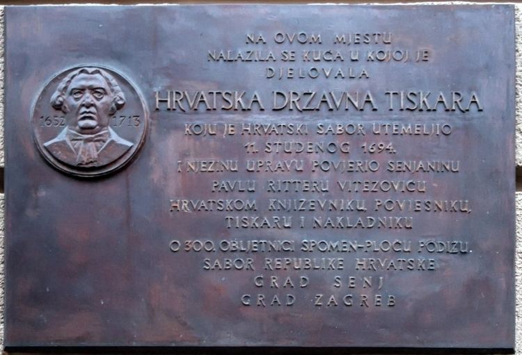 Pavao Ritter Vitezović Pavao Ritter Vitezovi Wikipedija