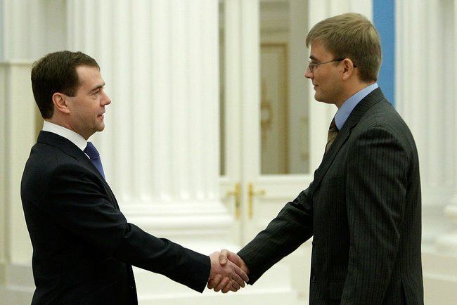 Pavel Belov FileDmitry Medvedev and Pavel Belovjpeg Wikimedia Commons