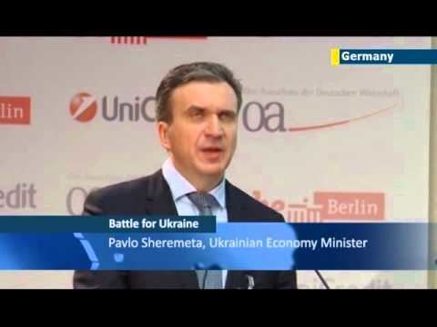 Pavlo Sheremeta Ukrainian Economy Minister Pavlo Sheremeta attempts to